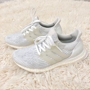Adidas white ultra boosts
